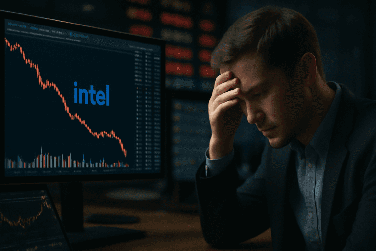 Intel Shares Drop Significantly Amid Semiconductor Sector Struggles