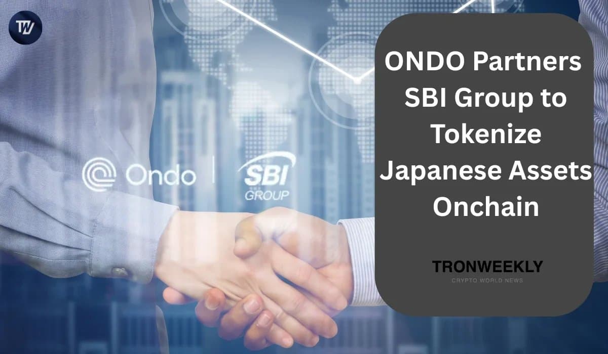 Ondo Finance Teams Up with SBI Group to Digitize Japanese Financial Assets