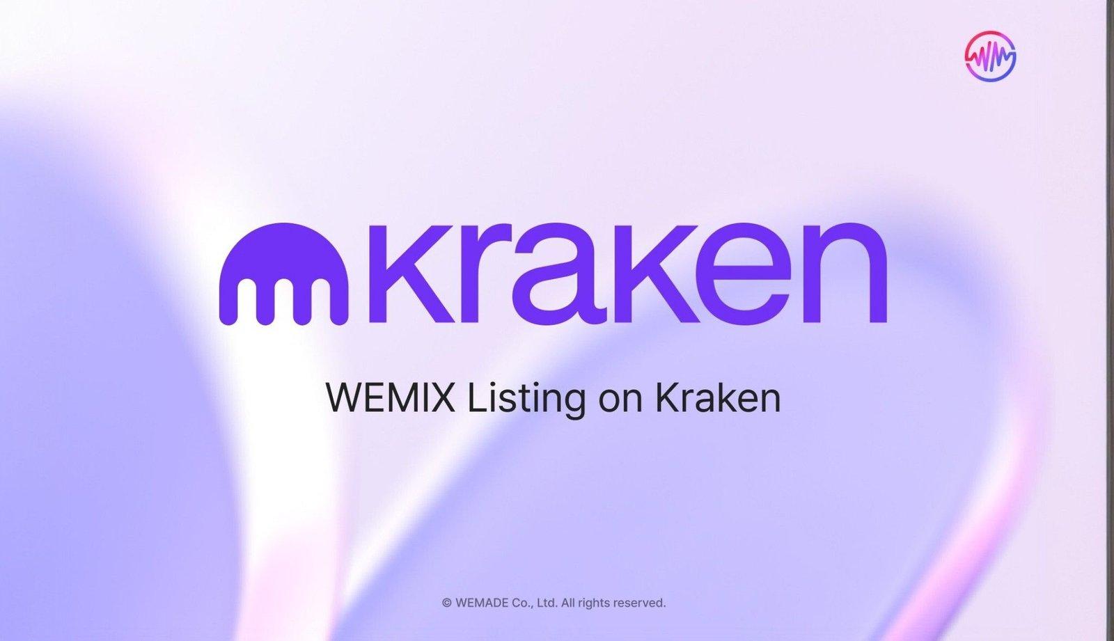 WEMIX Expands Its Global Presence with Listing on Kraken Exchange