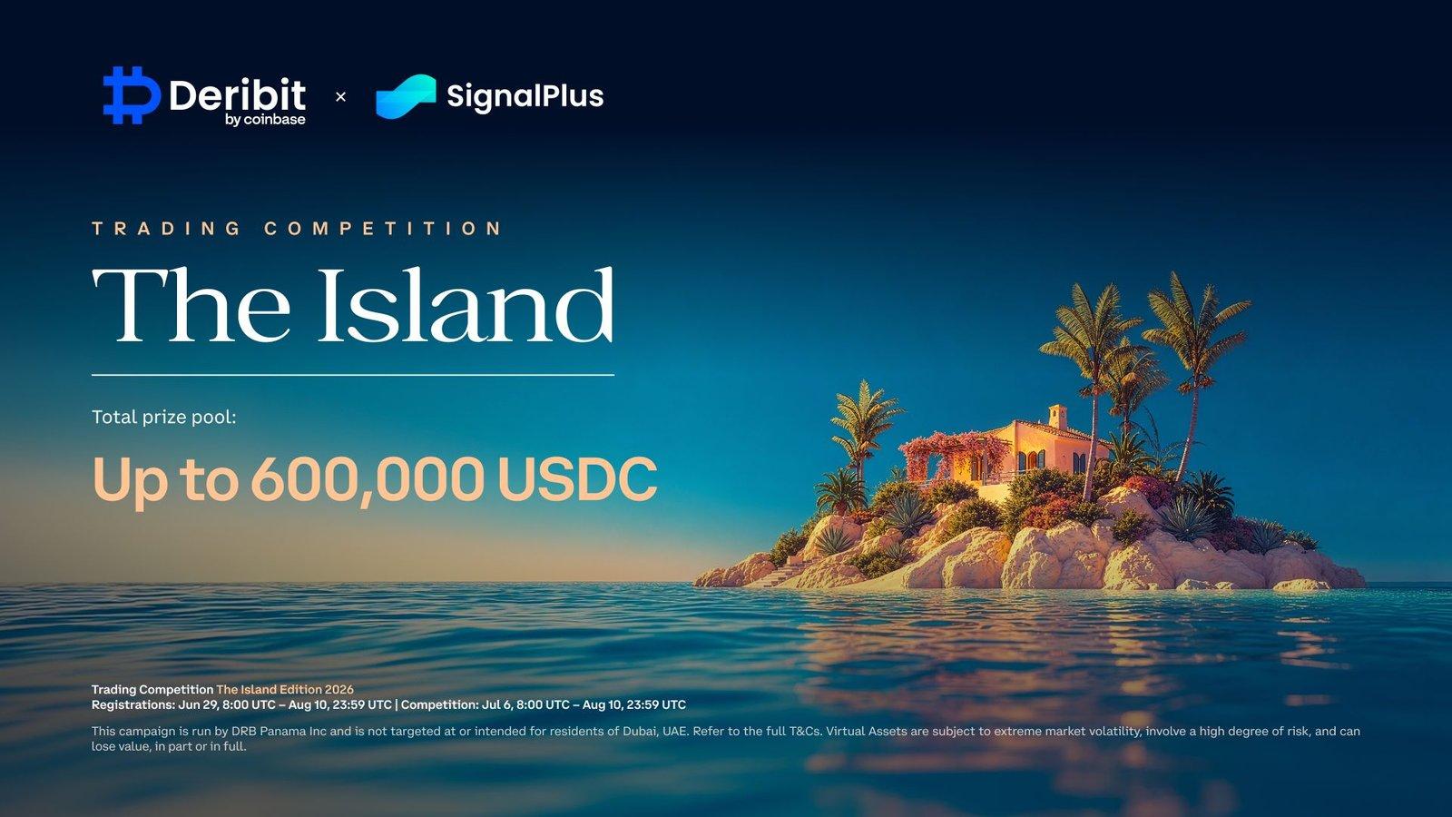 Deribit and SignalPlus Launch Competition with $600,000 in Prizes