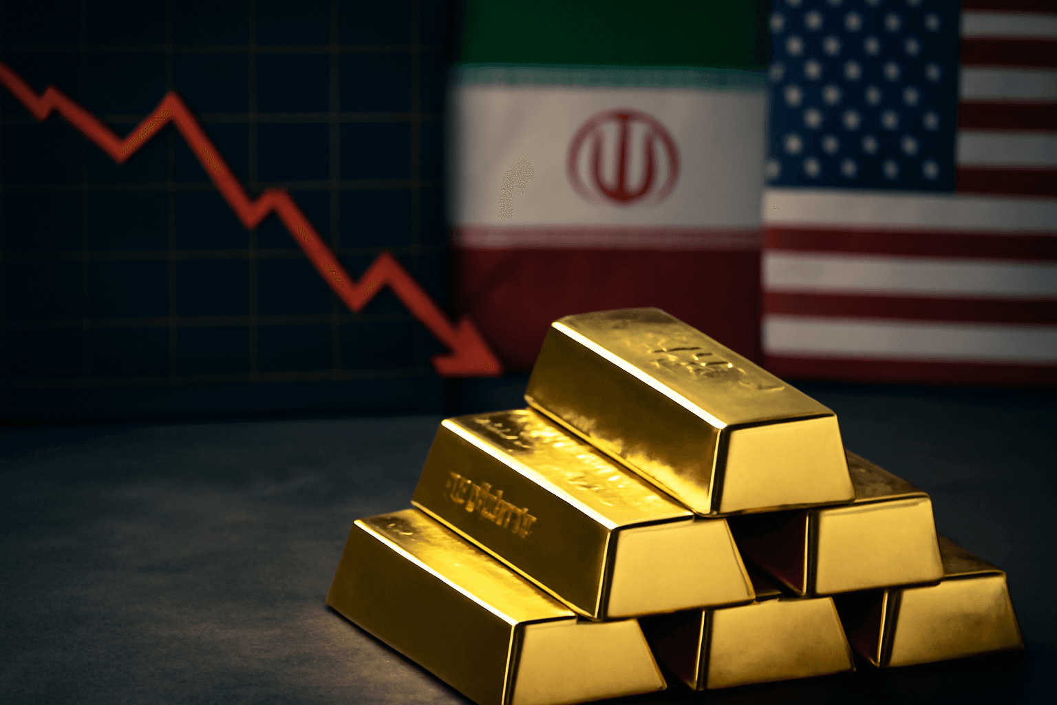 Gold Prices Decline Amid Rising Tensions with Iran Despite Weak US Jobs Data