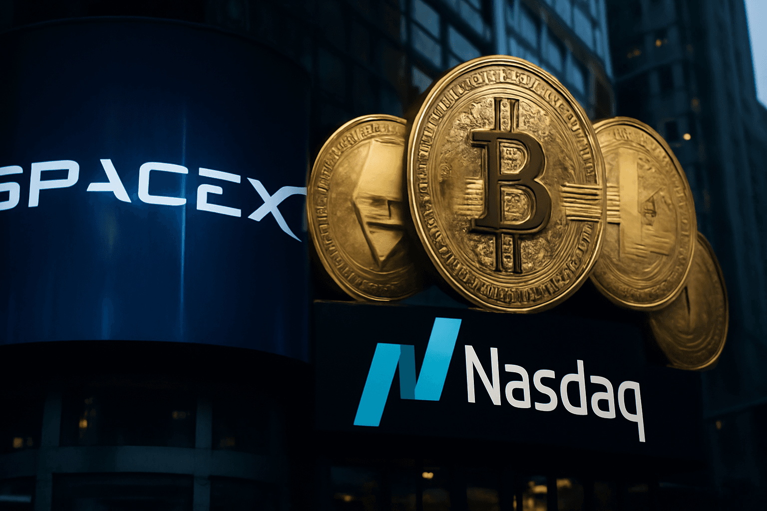 SpaceX's Nasdaq-100 Debut Ignites Crypto Market Activity