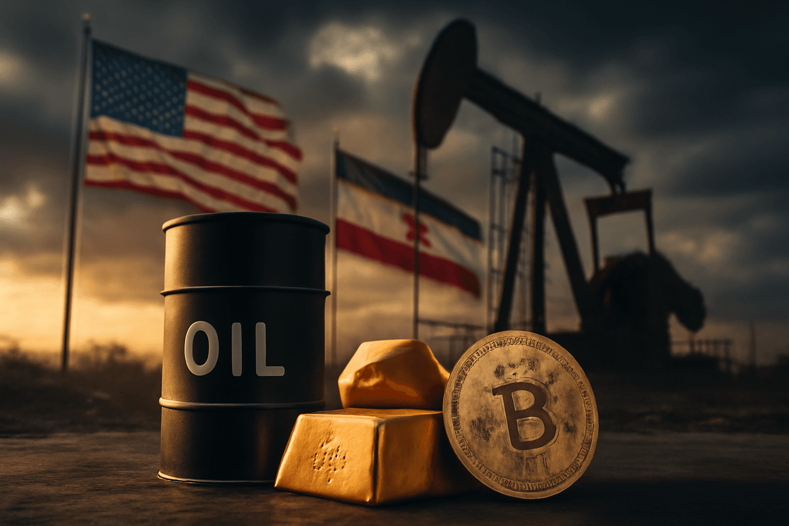 Escalation in US-Iran Tensions Drives Oil Prices Up While Gold and Bitcoin Decline