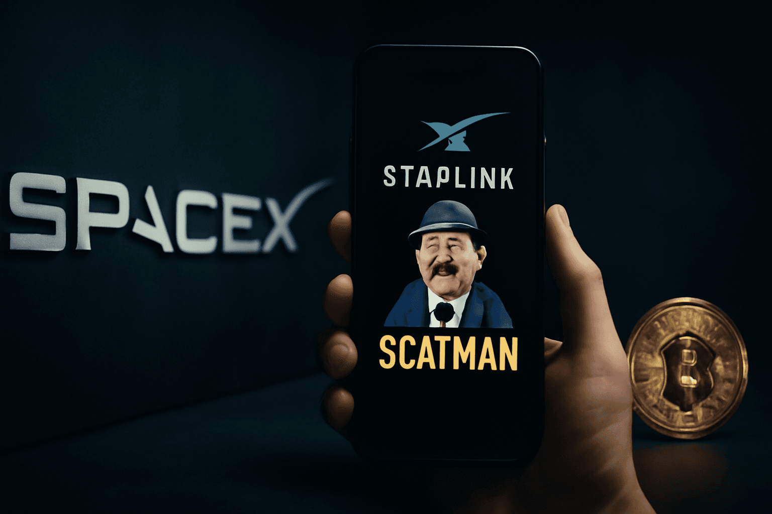 SpaceX and Starlink Accounts Compromised to Promote SCATMAN Memecoin
