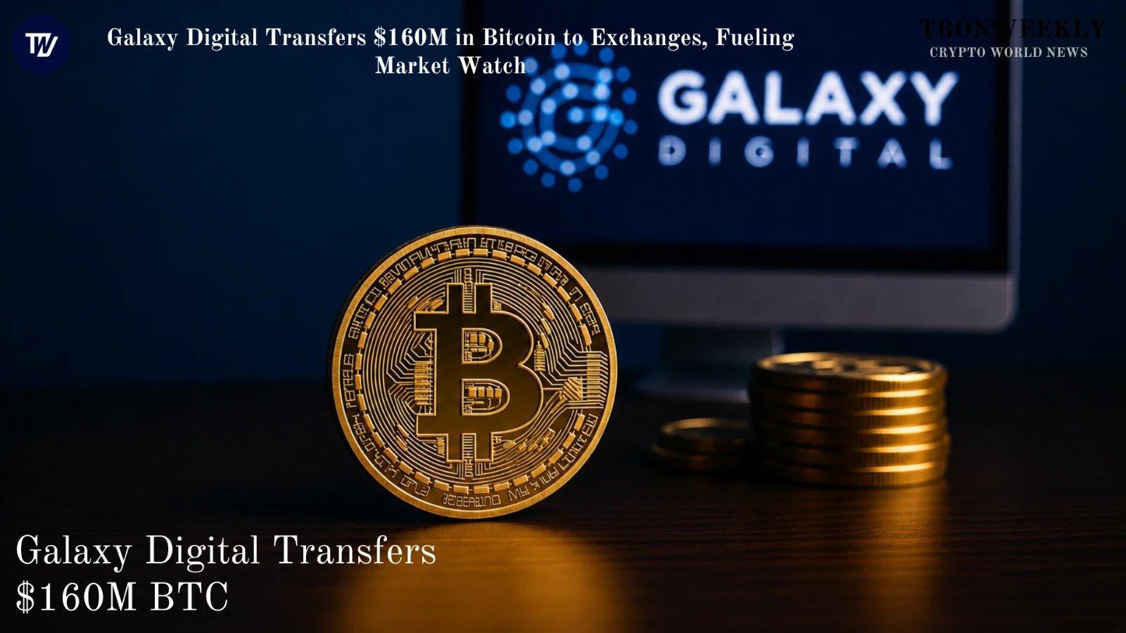 Galaxy Digital Moves $160 Million in Bitcoin to Exchanges, Sparking Market Speculation