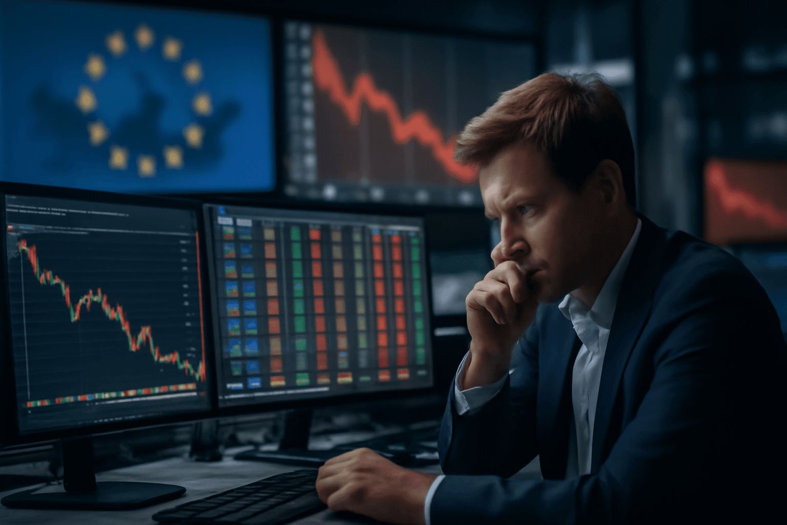 European Stock Markets Fall Amid Rising Oil Prices and U.S.-Iran Tensions