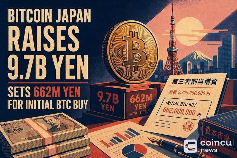 Bitcoin Japan Secures 9.7 Billion Yen, Allocates Funds for BTC Acquisition