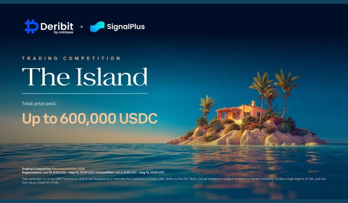 Deribit and SignalPlus Unveil $600,000 Trading Challenge, The Island