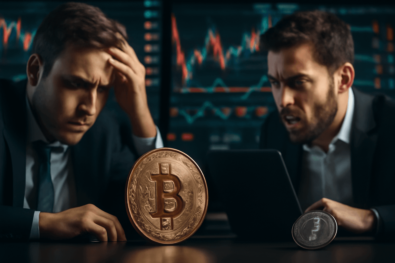 American Bitcoin Shares Plunge as Ethereum Traders Engage in High-Stakes Battle