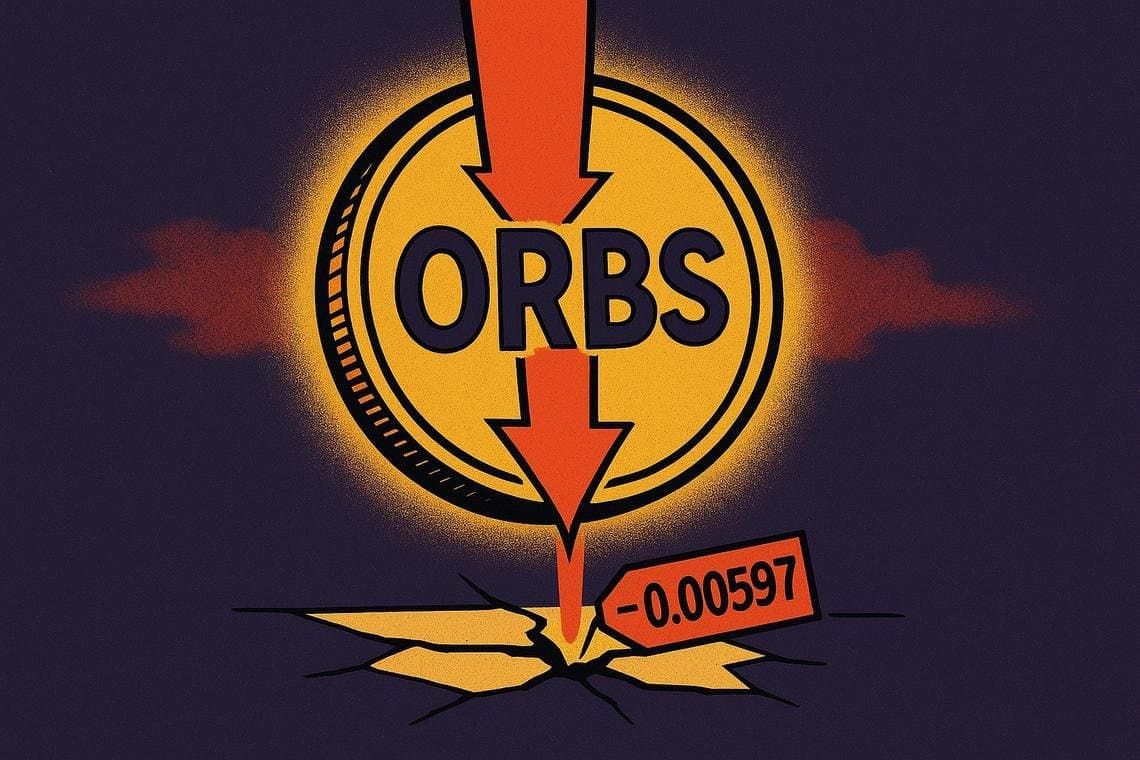 ORBS Sees Rapid Decline as Price Drops Over 11% in an Hour
