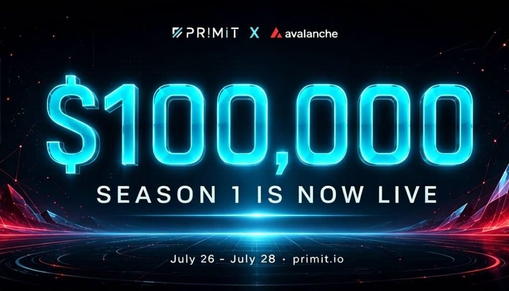 Exciting Launch of Primit Season 1: $100,000 Incentive Event Kicks Off on Avalanche