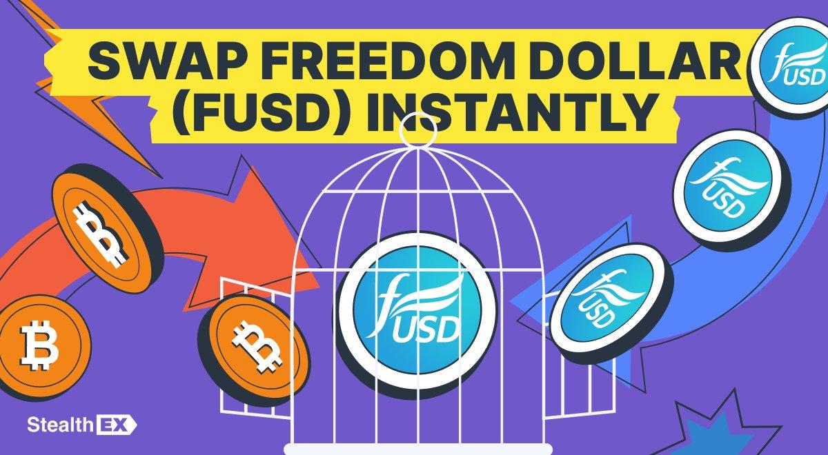 Freedom Dollar (FUSD) Now Available on StealthEX for Quick Exchanges